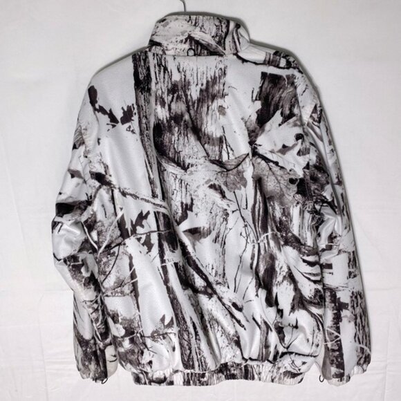 Great Outdoorsman White Brown Winter Woodlands Camo Hunting Jacket L - Picture 2 of 16